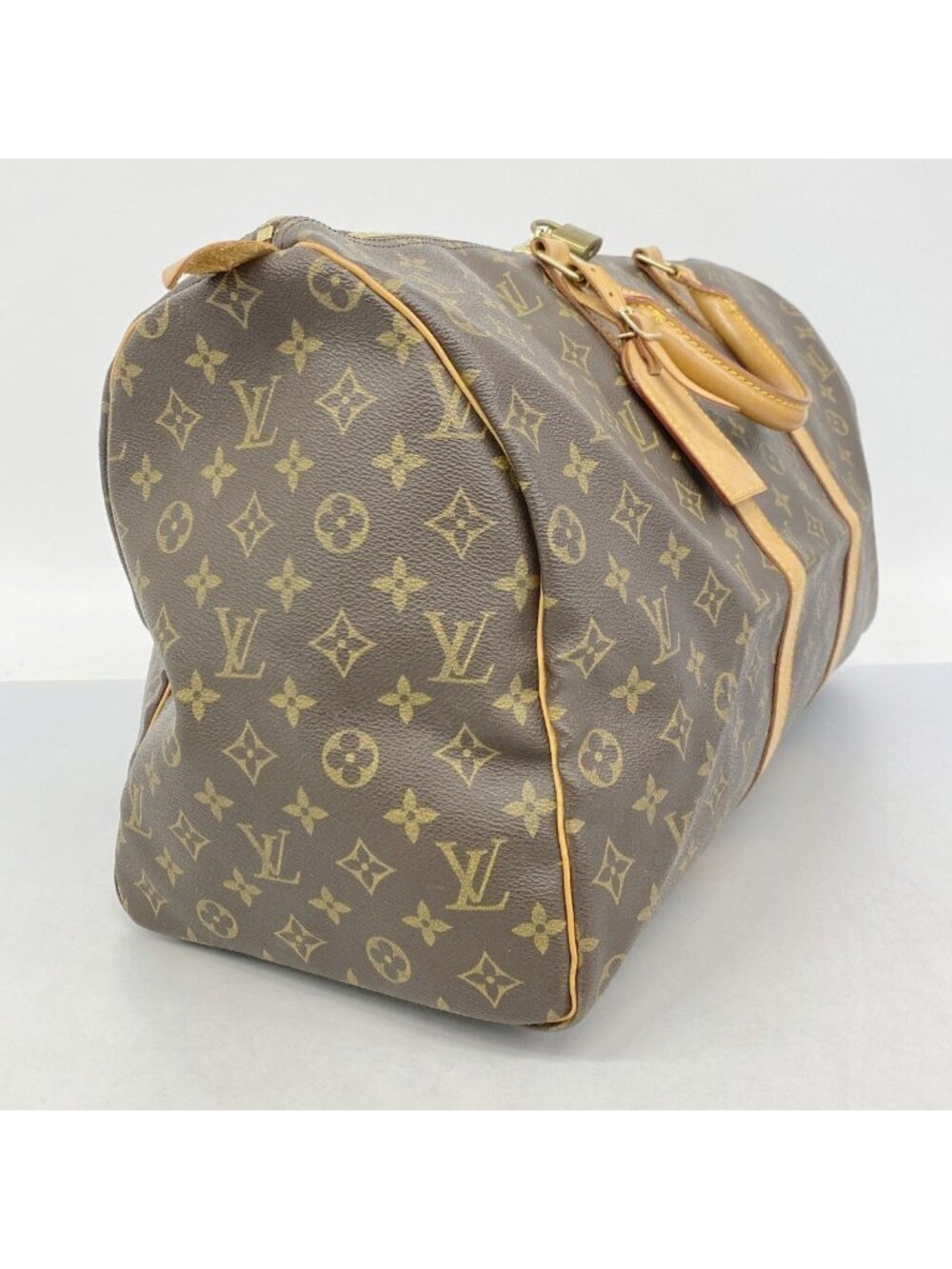 Louis Vuitton Boston Bag Monogram Keepall 50 Brown - Picture 2 of 10